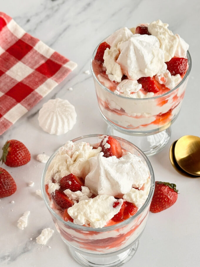 Eton Mess dessert.