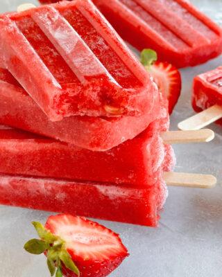 Strawberry Popsicles