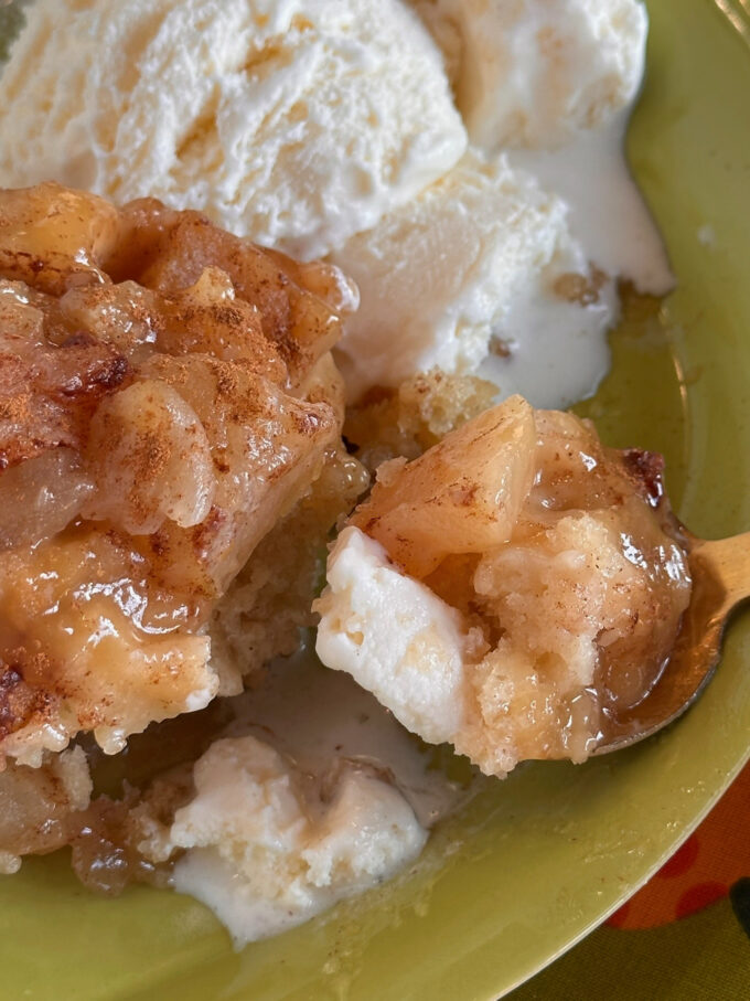 Slow Cooker Apple Pudding Cake.